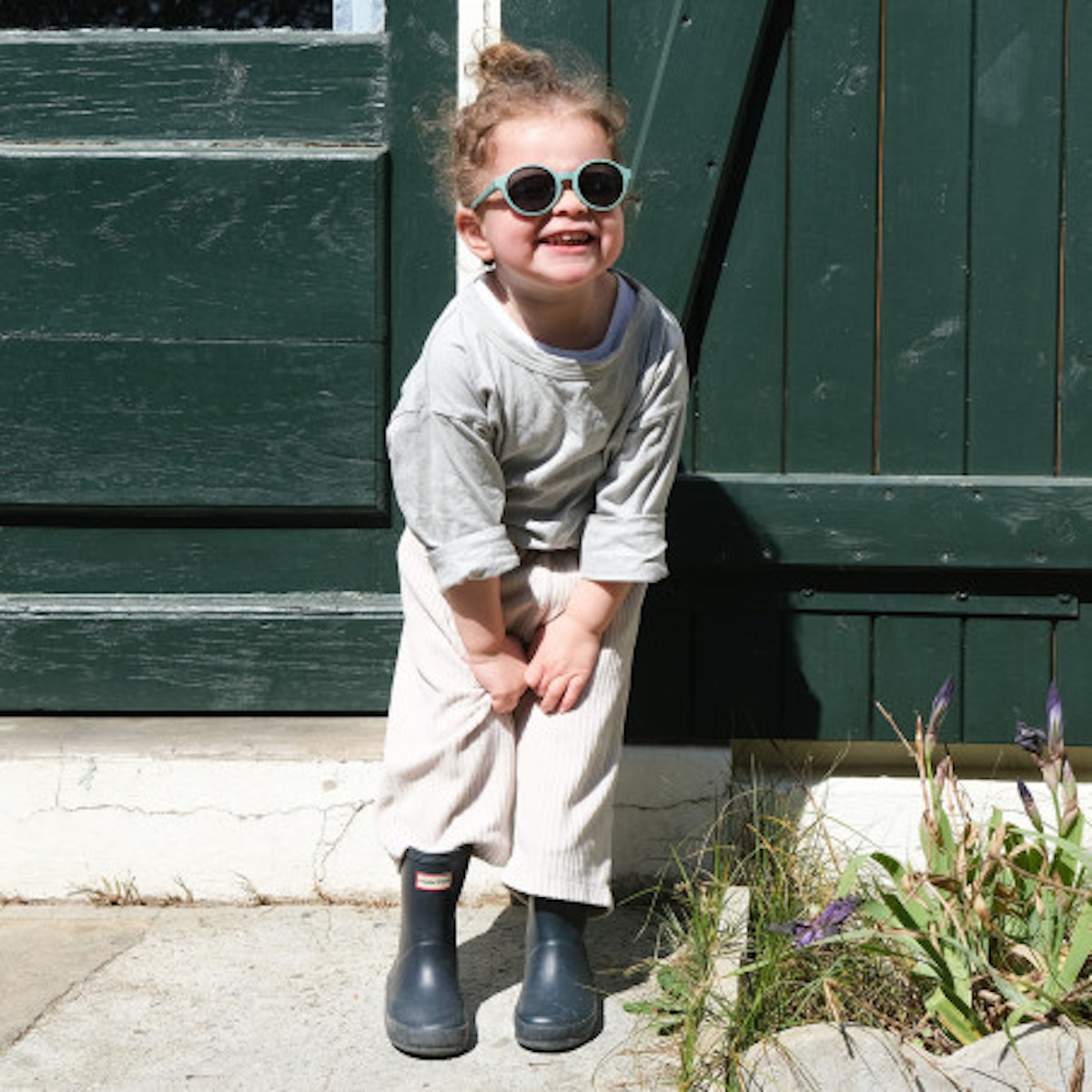Gafas de sol-cordón elástico 2-4 años Béaba verde