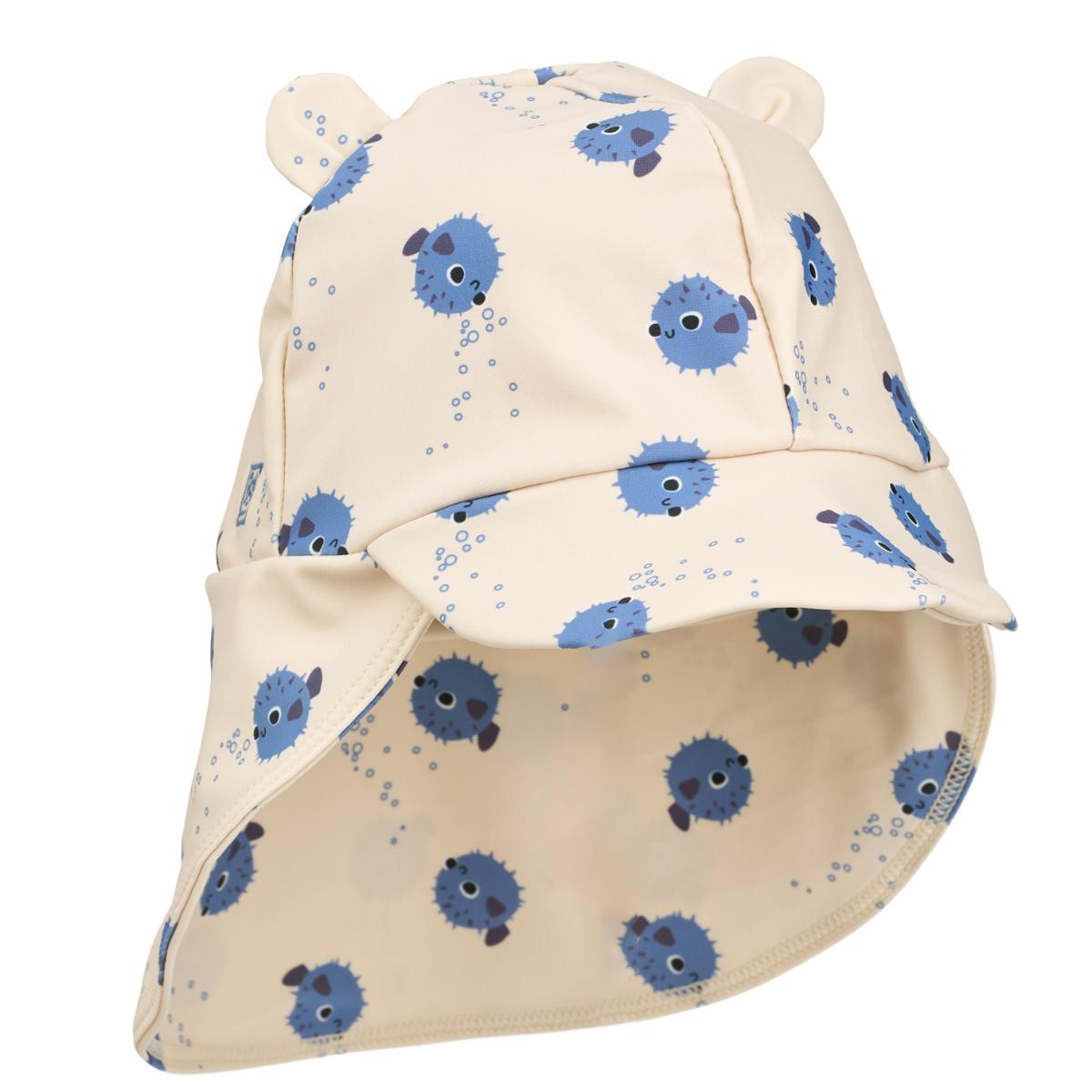 Gorra solapa-cuello 3-6m SENIA Liewood Pufferfish sandy