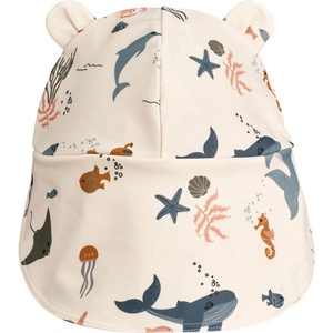 Gorra solapa-cuello 3-6m SENIA Liewood Sea creature sandy
