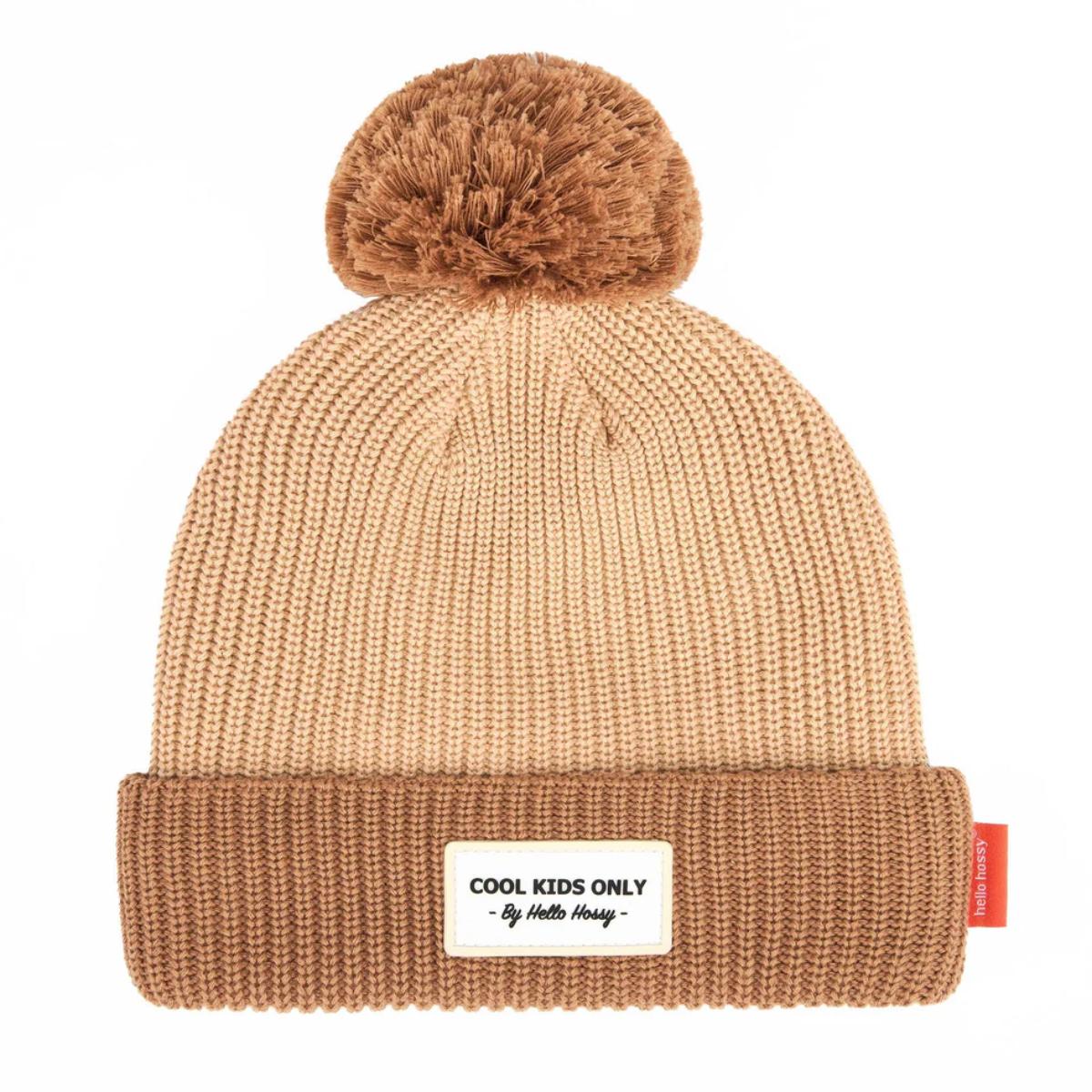 Gorro 2-5 años BLOCK Hello Hossy coffee