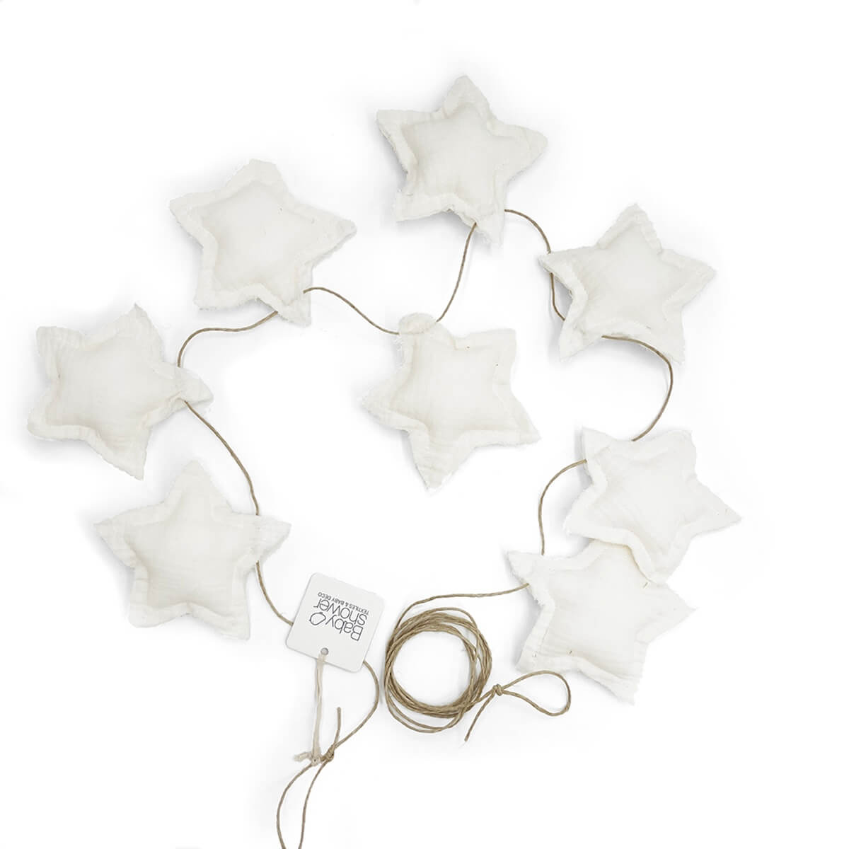Guirnalda STAR Babyshower ivory powder