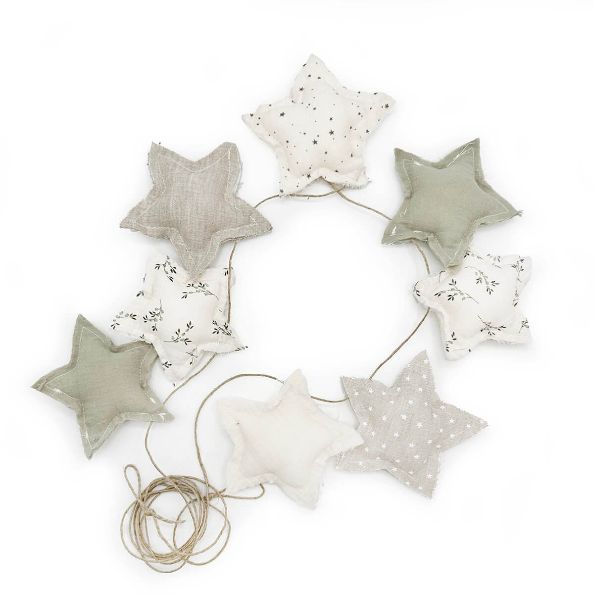 Guirnalda STAR Babyshower olive mix