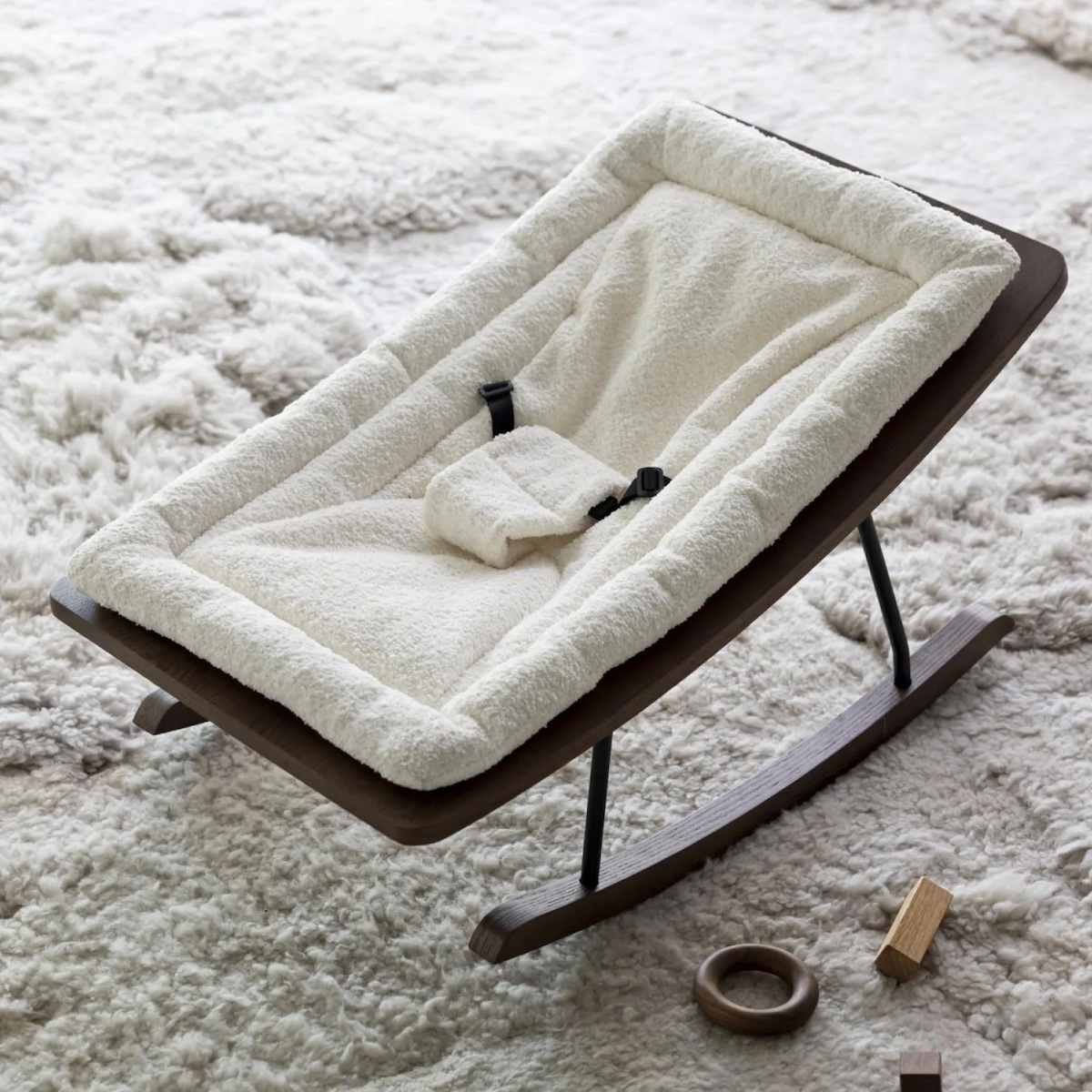 Hamaca ROCKING BABY Quax bouclé crema