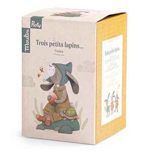Hucha conejo TROIS PETITS LAPINS Moulin Roty