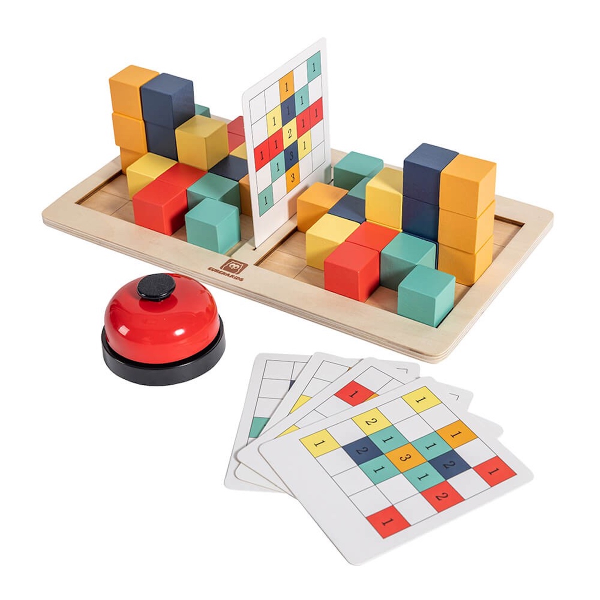 Juego memoria-estrategia COMPETICIÓN BLOQUES Eurekakids