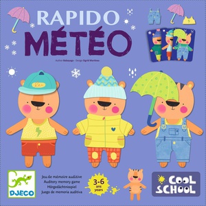 Juego memoria Rapido Météo COOL SCHOOL Djeco