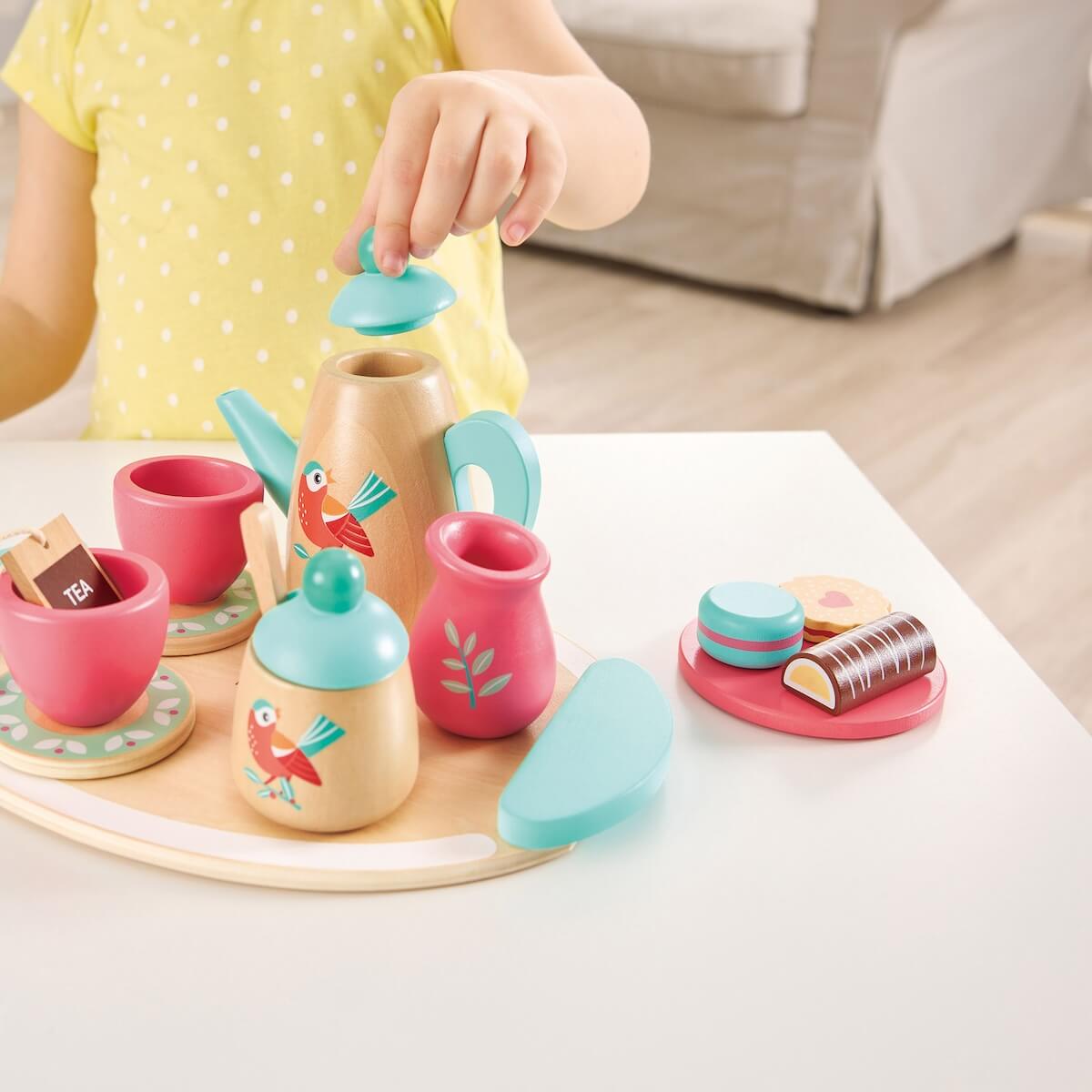 Juego té madera Hape