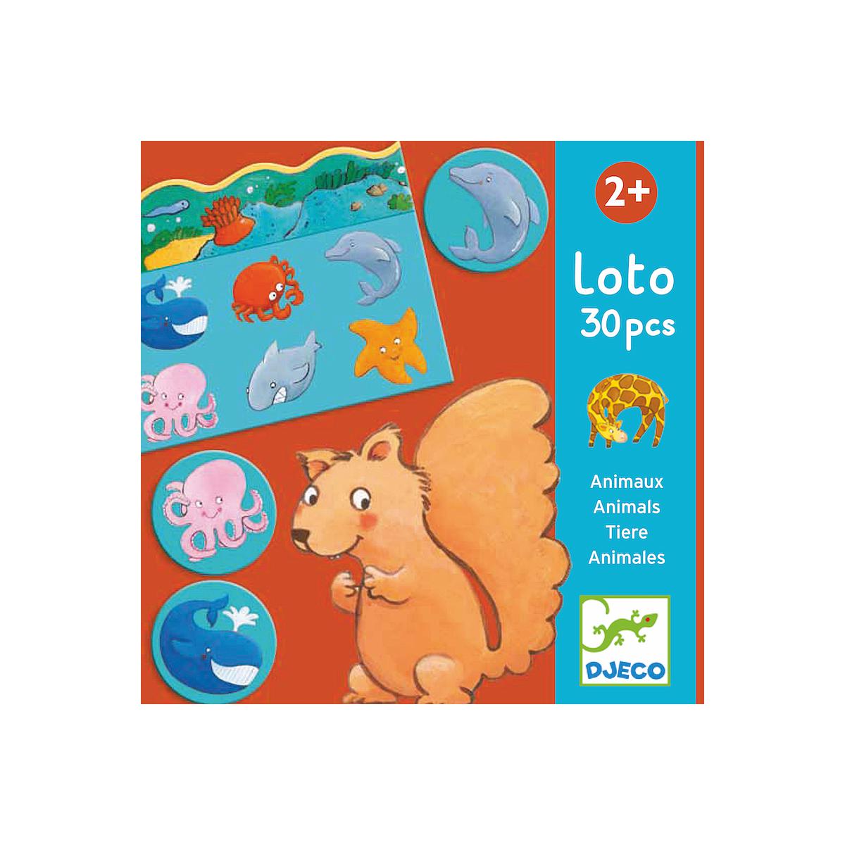 Juegos educacionales +2Y LOTO ANIMALES  Djeco   BARNF18
