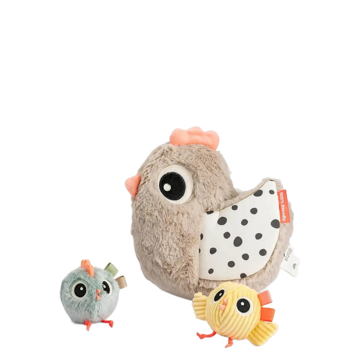 Juguete actividades Clucky HIDE & SEEK Done by Deer sand
