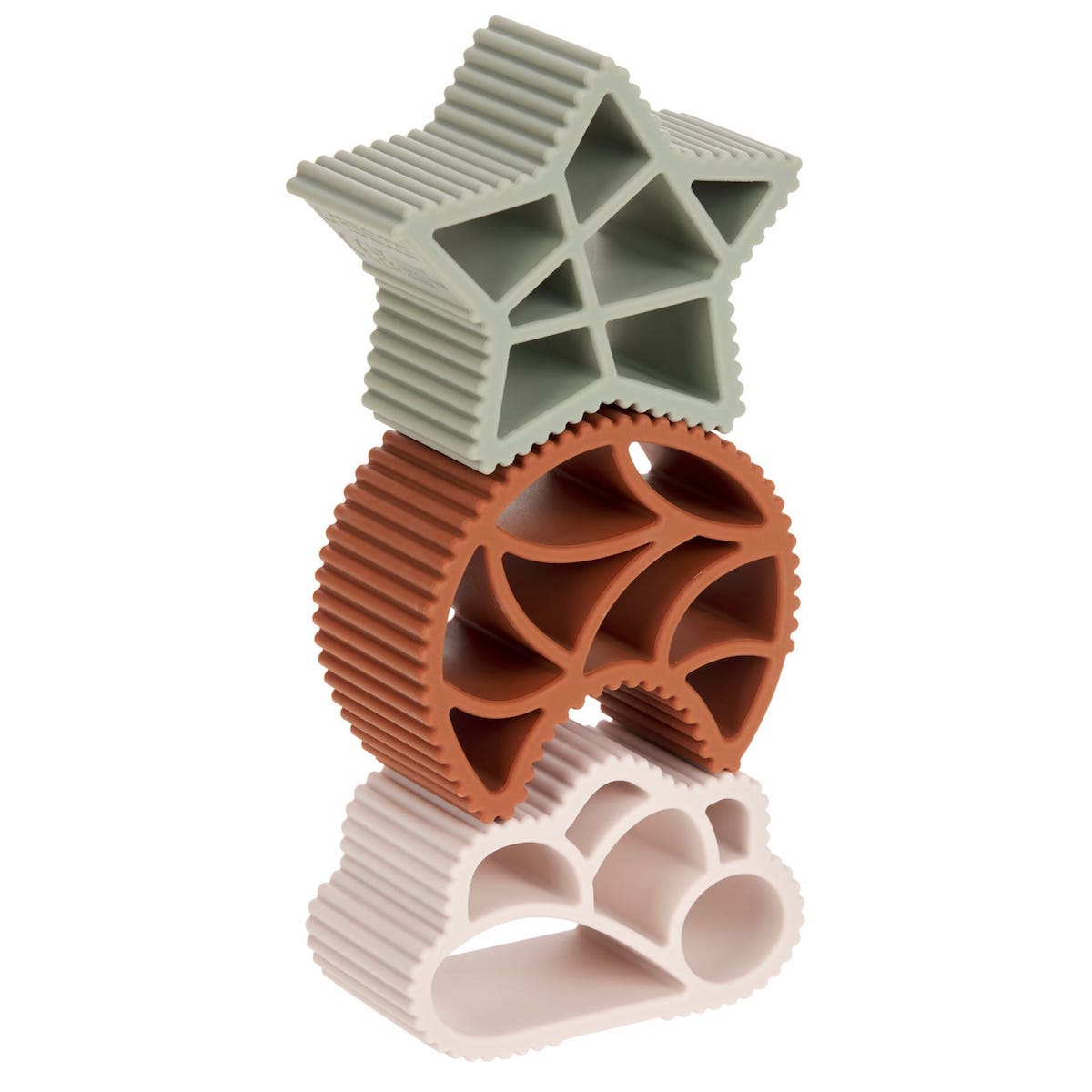 Juguete apilable sensorial LITTLE UNIVERSE Laessig estrella-luna-nube