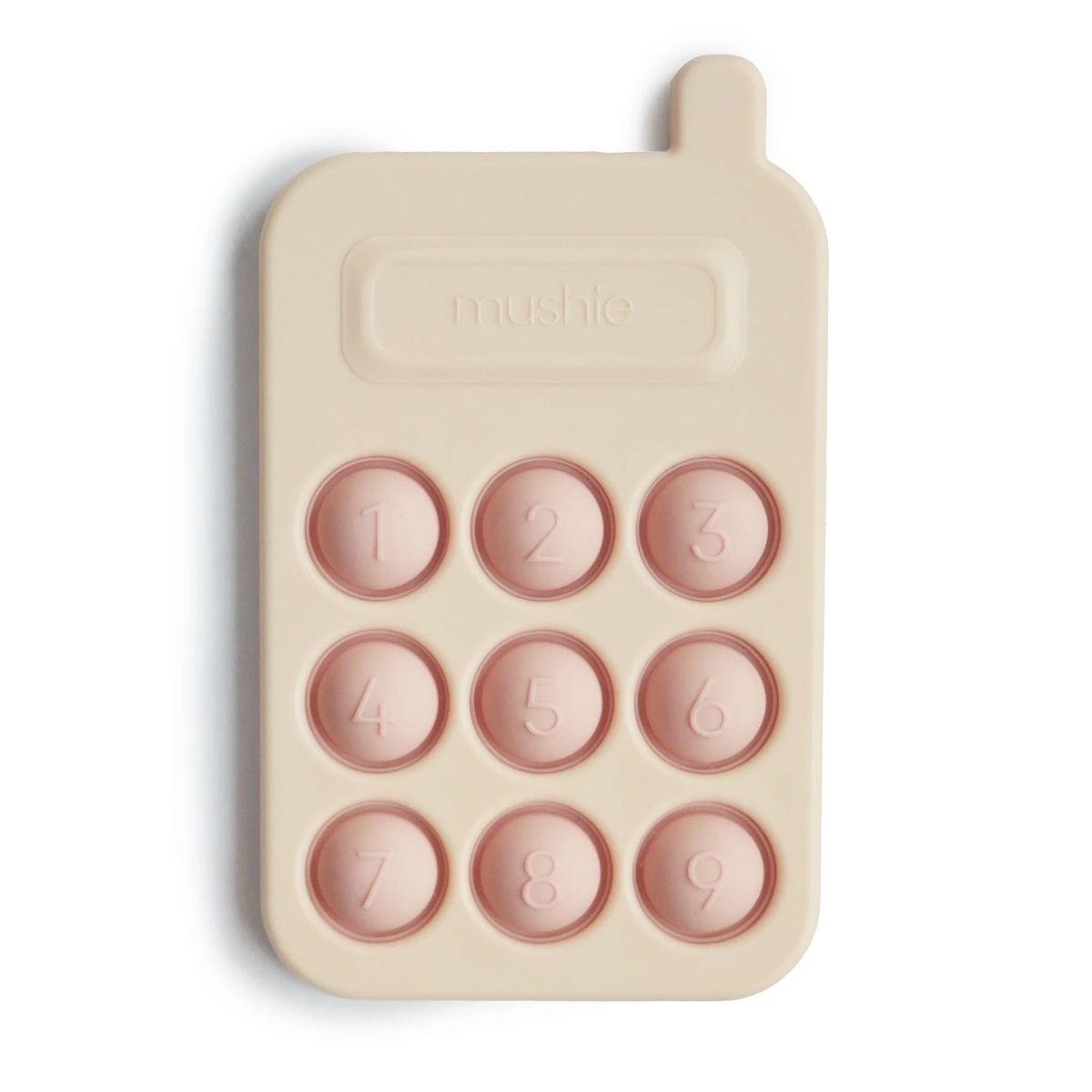 Juguete sensorial PRESS PHONE Mushie Blush