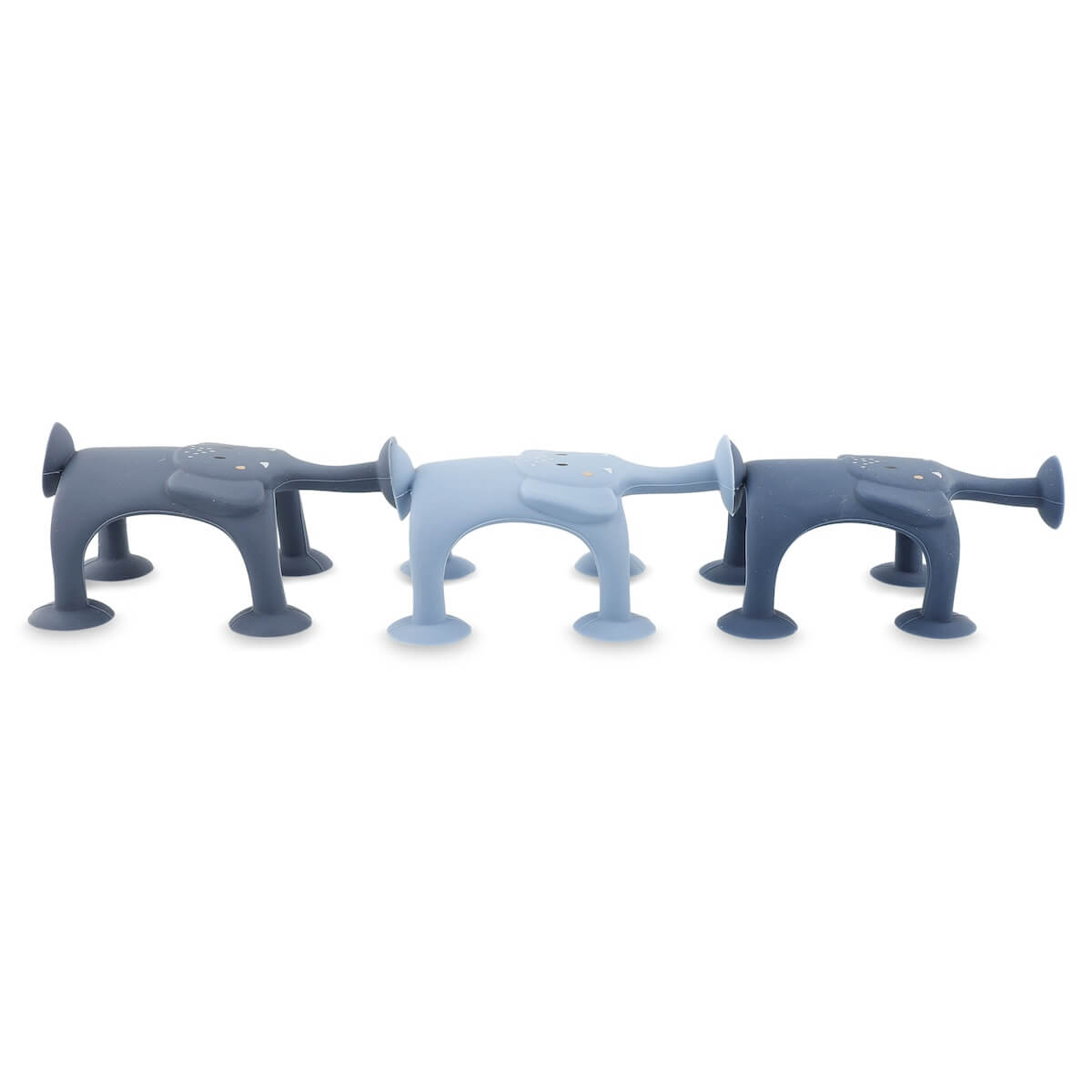 Juguete ventosas 3pzas Mrs. ELEPHANT'S Family Trixie blue