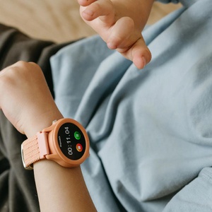 Kidywatch Multifunction Smartwatch fabric Strap No Games Kidywolf Coral