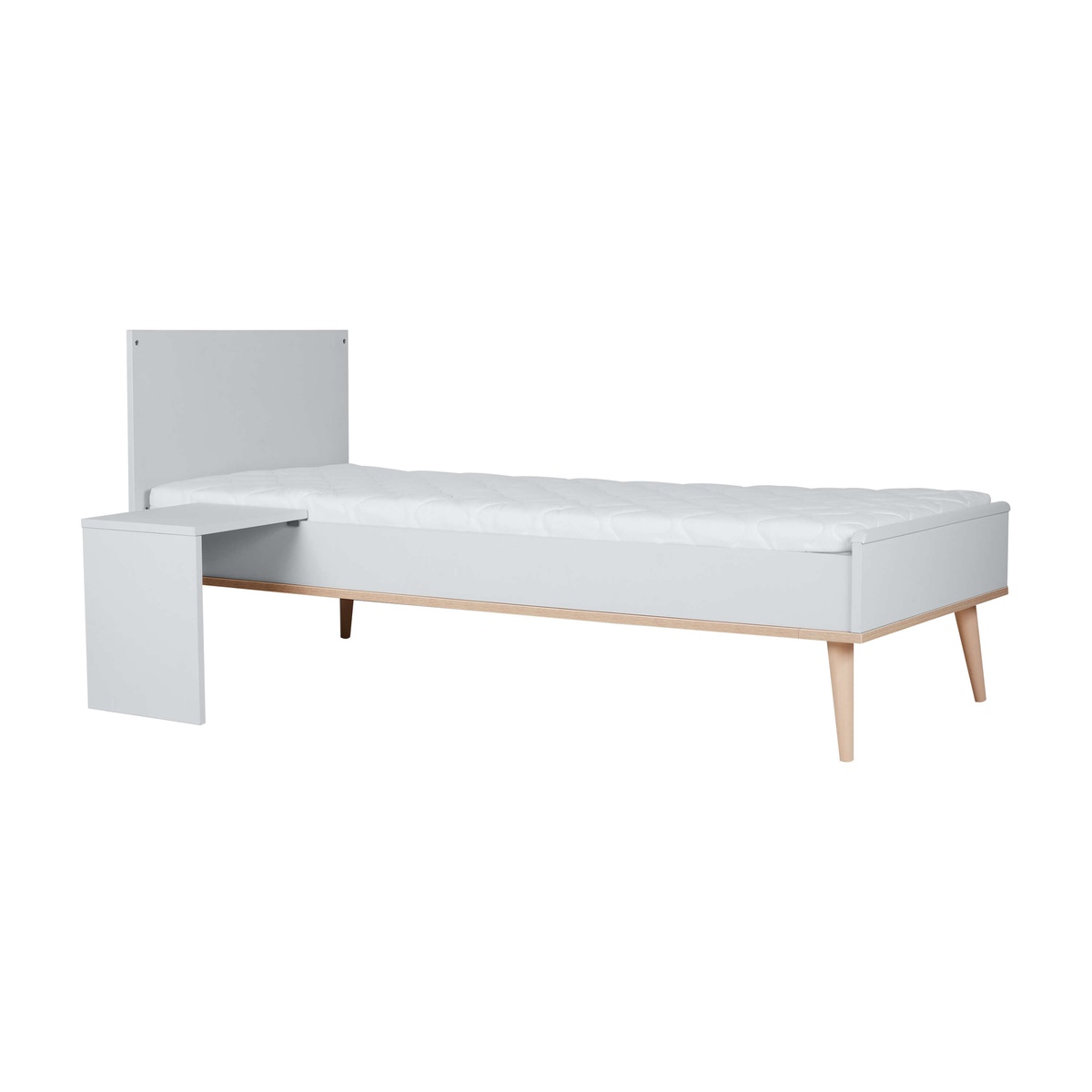 Kit cama junior 70x170cm FLOW Quax blanco-roble