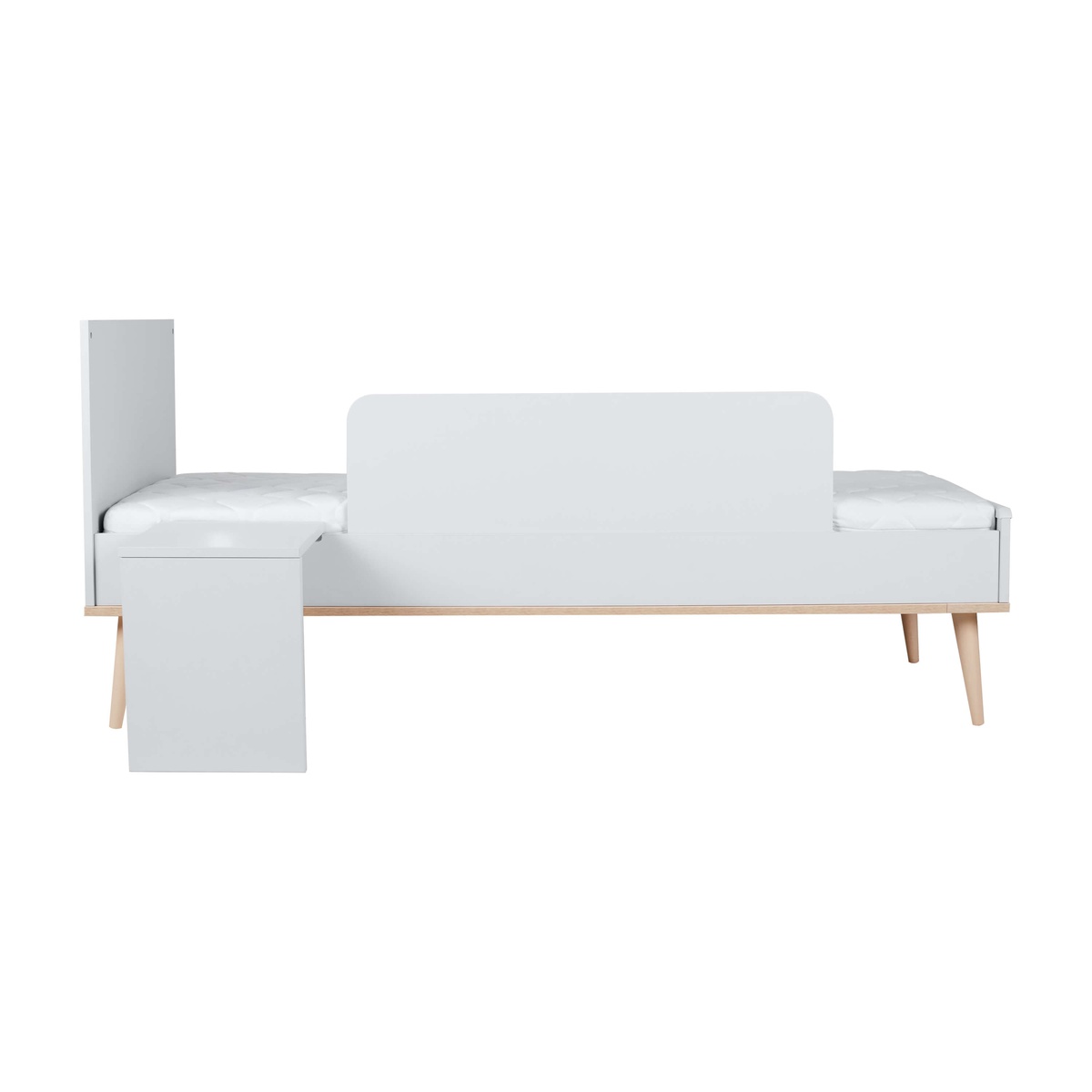 Kit cama junior 70x170cm FLOW Quax blanco-roble