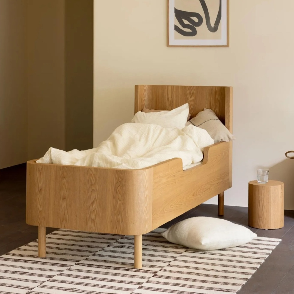 Kit cama junior 70x170cm YUME Quax fresno natural