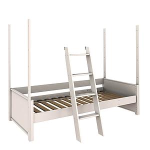 Kit conversión cama media altura-litera KASVA haya lacado blanco