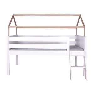 Kit conversión cama sofá baja-cama media altura KASVA haya lacado blanco