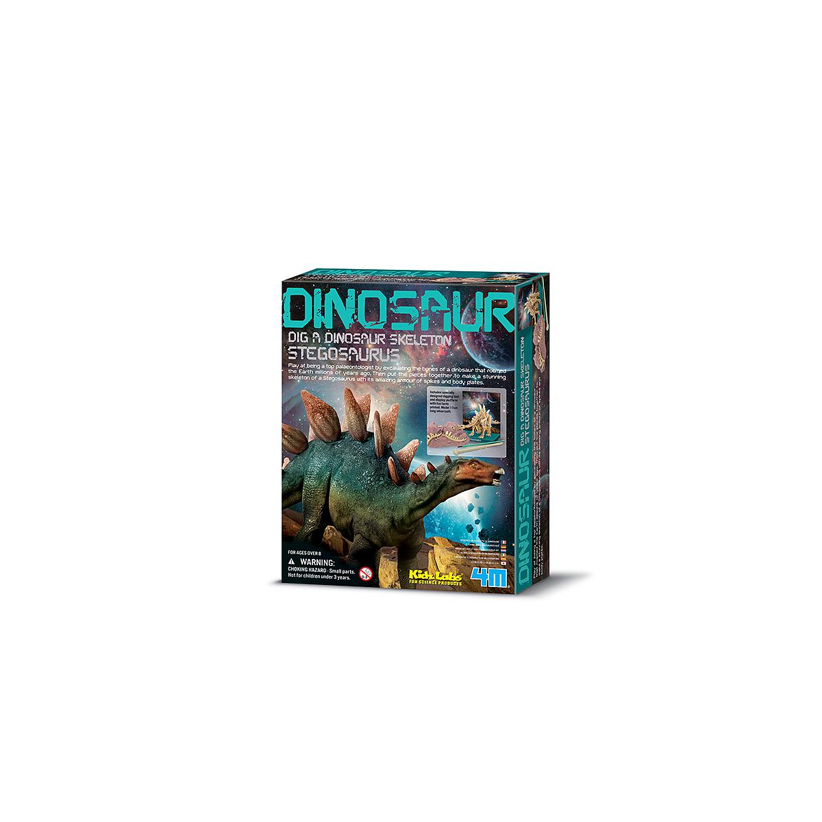 Kit desenterrar esqueleto Stegosaurus MUNDO ANIMAL 4M