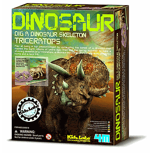 Kit desenterrar esqueleto Triceratops MUNDO ANIMAL 4M