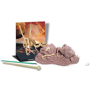 Kit desenterrar esqueleto Velociraptor MUNDO ANIMAL 4M