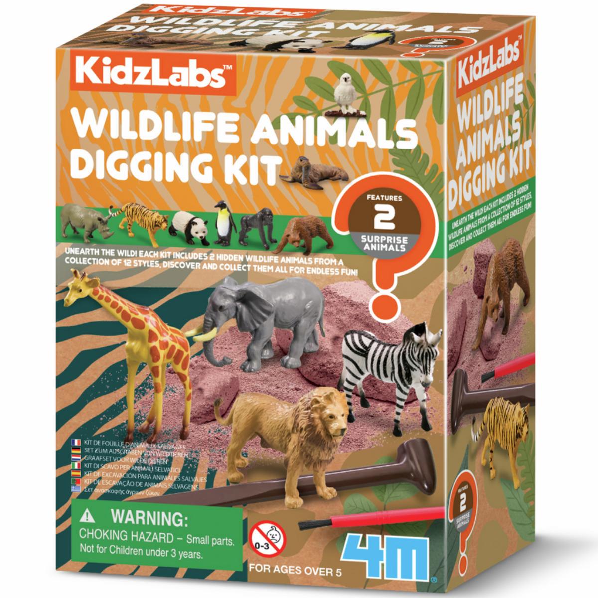 Kit excavación Animales Salvajes KIDZLABS 4M