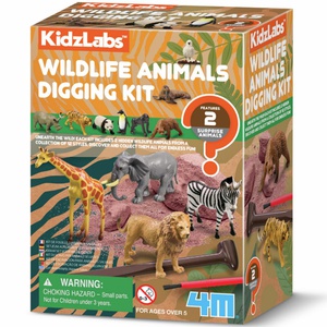 Kit excavación Animales Salvajes KIDZLABS 4M