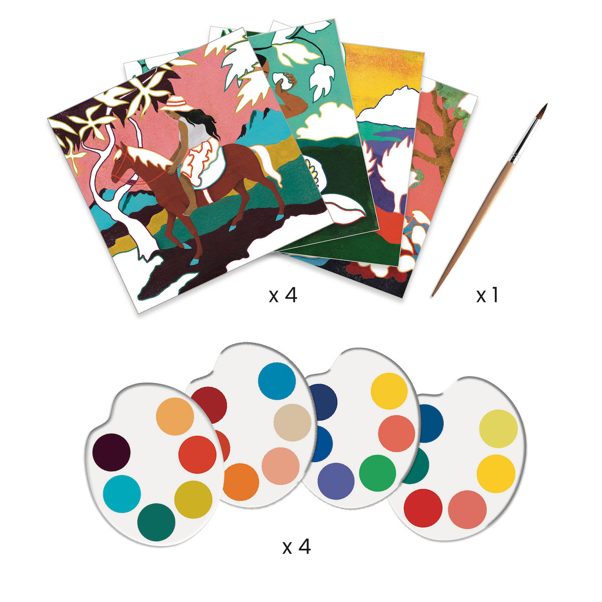 Kit pintura Polinesia LES PETITS CADEAUX Djeco