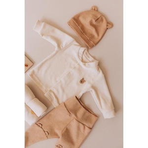Leggins bebé 62-68cm Teddy NOOS Wooly Organic light brown