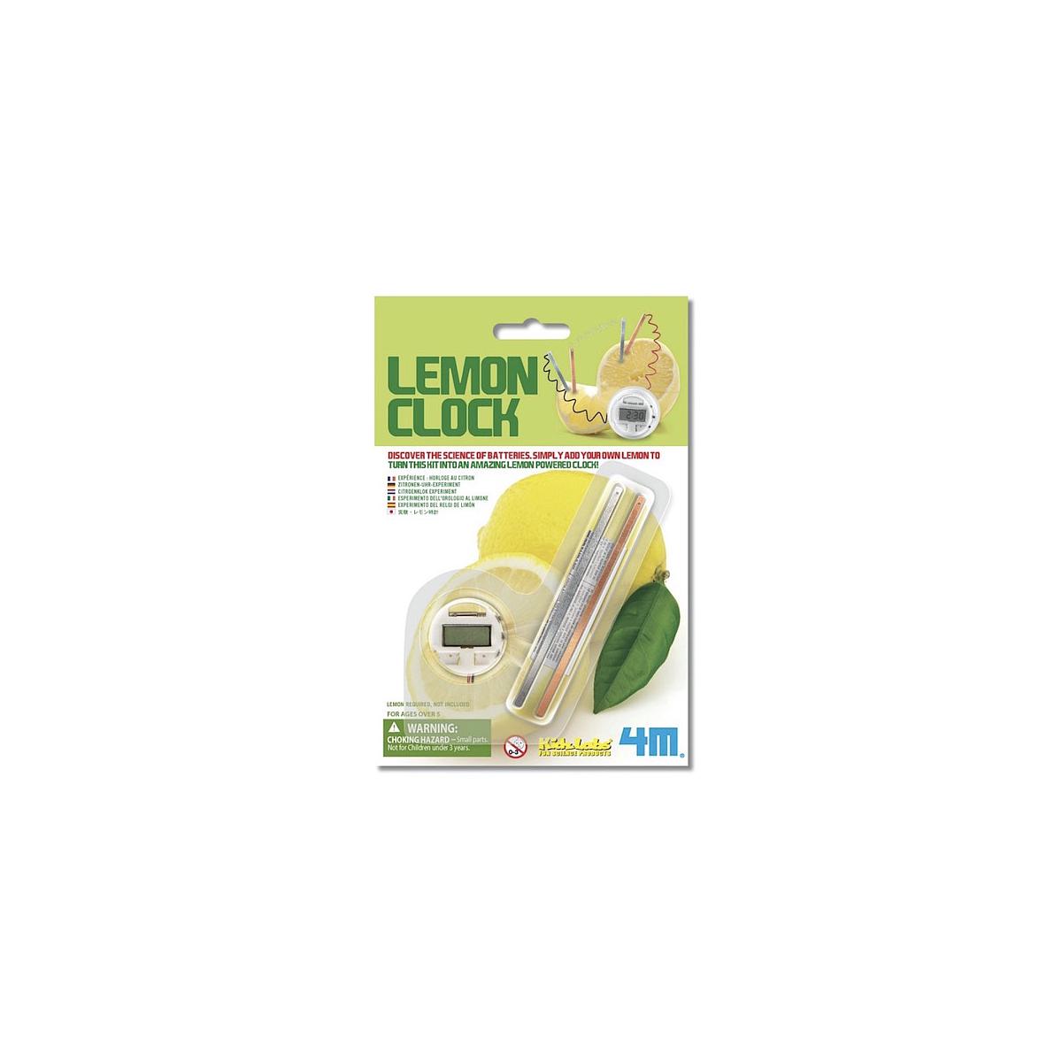 4M Lemon Powered Clock