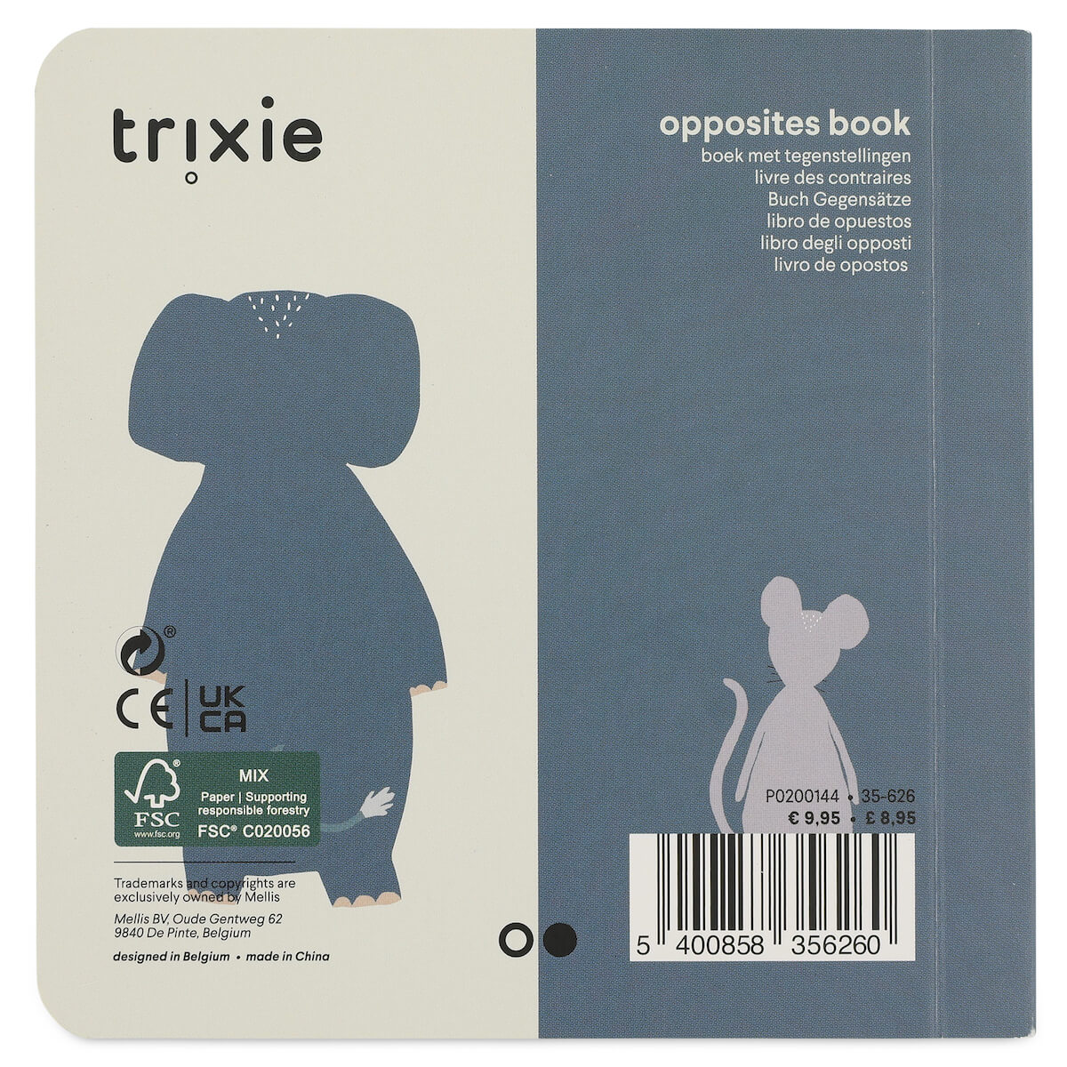 Libro opuestos ANIMALS Trixie