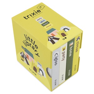 Libros Little Library ALL ANIMALS Trixie circo, hogar, iglú, fiesta
