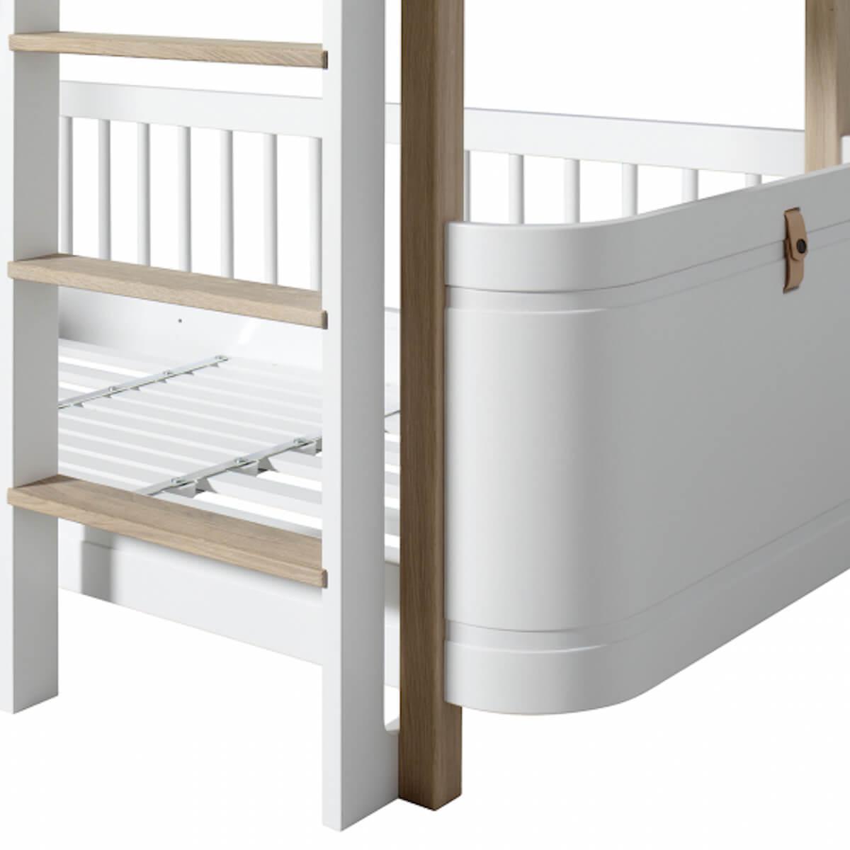 Litera 68x162cm WOOD MINI+ Oliver Furniture blanco-roble