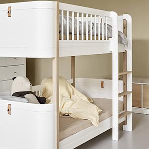 Litera 68x162cm WOOD MINI+ Oliver Furniture blanco-roble