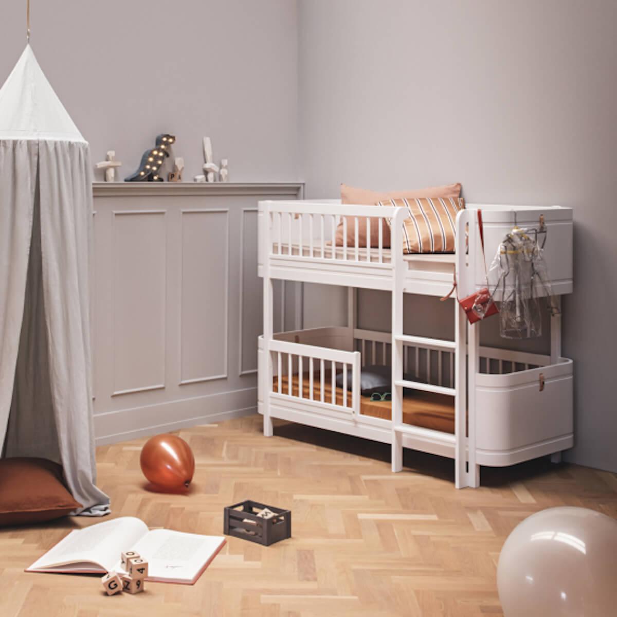 Litera 68x162cm WOOD MINI+ Oliver Furniture blanco