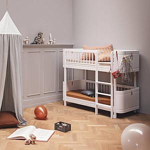 Litera 68x162cm WOOD MINI+ Oliver Furniture blanco