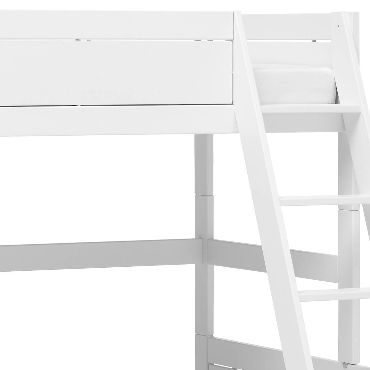 Litera 90-140cm somier Deluxe Lifetime blanco