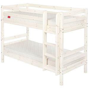 Litera 90x200 CLASSIC Flexa escalera recta blanco cal