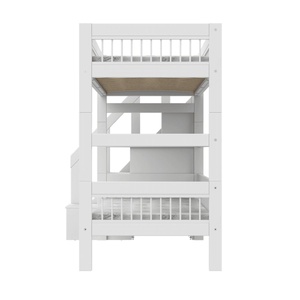 Litera 90x200cm escalera cajones BREEZE Somier Deluxe Lifetime blanco