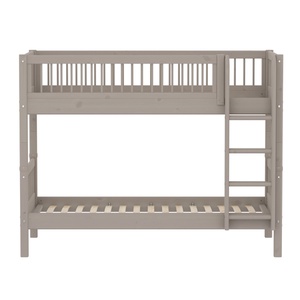 Litera 90x200cm escalera recta-barrera barras CLASSIC Flexa grey washed
