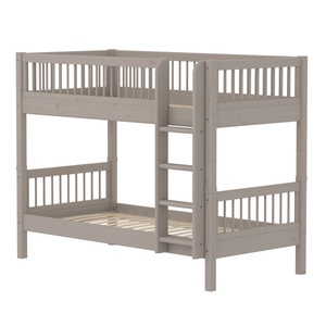 Litera 90x200cm escalera recta-barrera barras CLASSIC Flexa grey washed