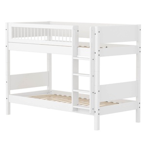 Litera 90x200cm escalera recta-barrera barras WHITE Flexa