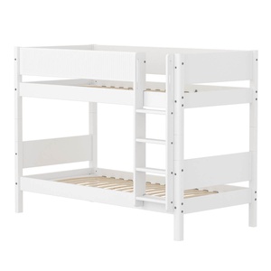 Litera 90x200cm escalera recta-barrera ranuras WHITE Flexa