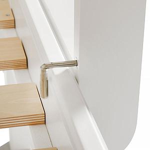 Litera 90x200cm escalera recta SEASIDE CLASSIC Oliver Furniture blanco