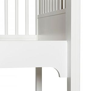 Litera 90x200cm escalera recta SEASIDE CLASSIC Oliver Furniture blanco