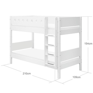Litera 90x200cm WHITE Flexa blanco-blanco