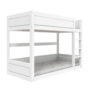 Litera baja 90x200cm escalera recta Lifetime blanco