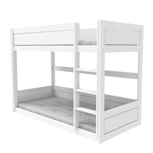 Litera baja 90x200cm escalera recta Lifetime blanco