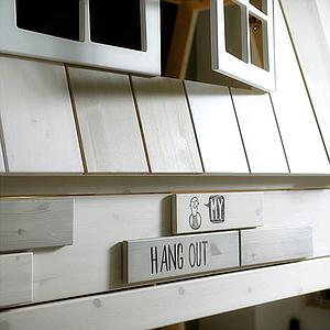 Litera cabaña 90x200cm HANGOUT Lifetime blanqueado