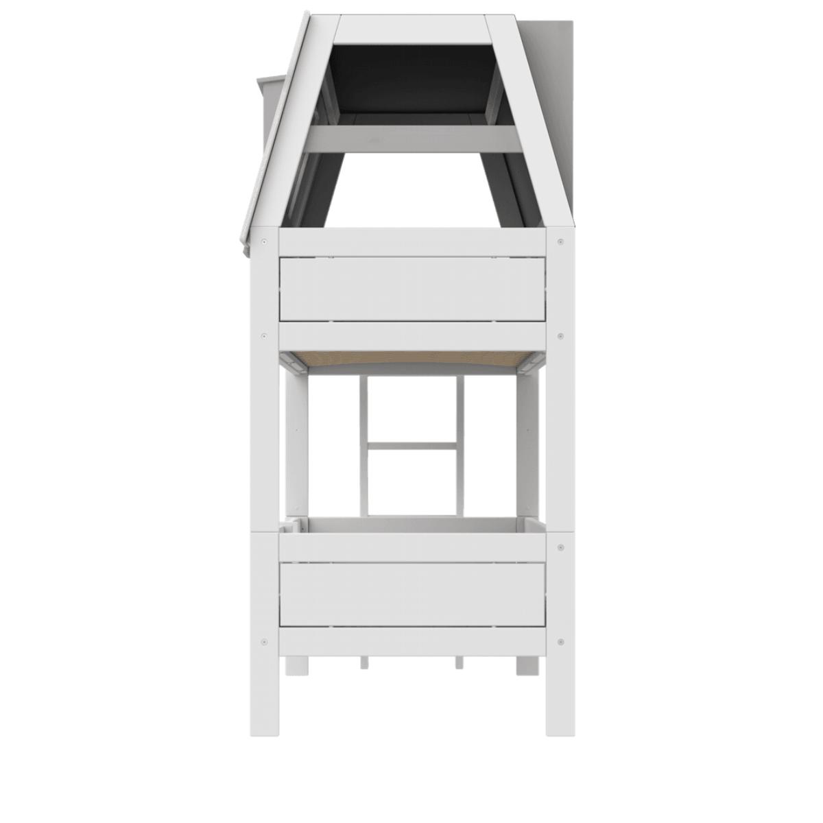 Litera cabaña 90x200cm HANGOUT Somier Deluxe Lifetime blanco